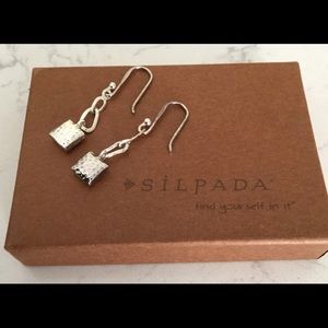 Silpada earrings W1639 Geometric square - RETIRED